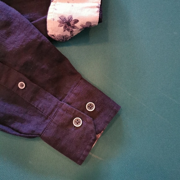 REPORT COLLECTION Men's elegant linen cotton shirt - Picture 10 of 12